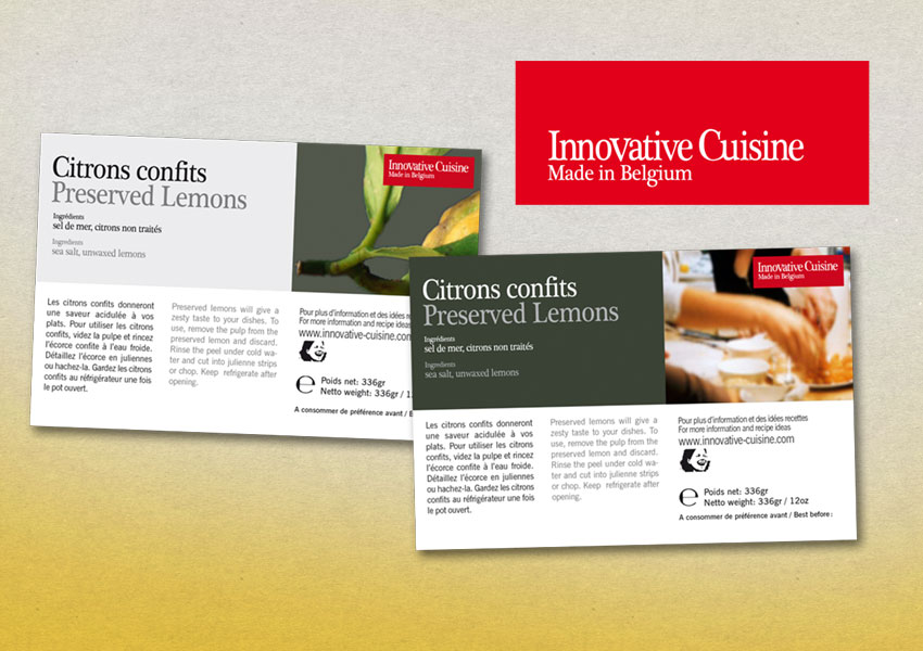 PACKAGING POUR DES CITRONS CONFITS