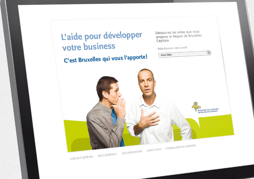 CAMPAGNE «AIDES AUX ENTREPRISES DE LA RÉGION BRUXELLES CAPITALE»